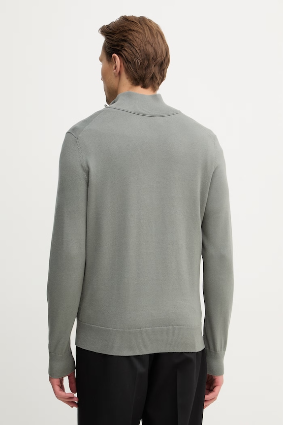 Odzież BOSS Orange sweter z domieszką wełny Kanobix_S 50527585 szary