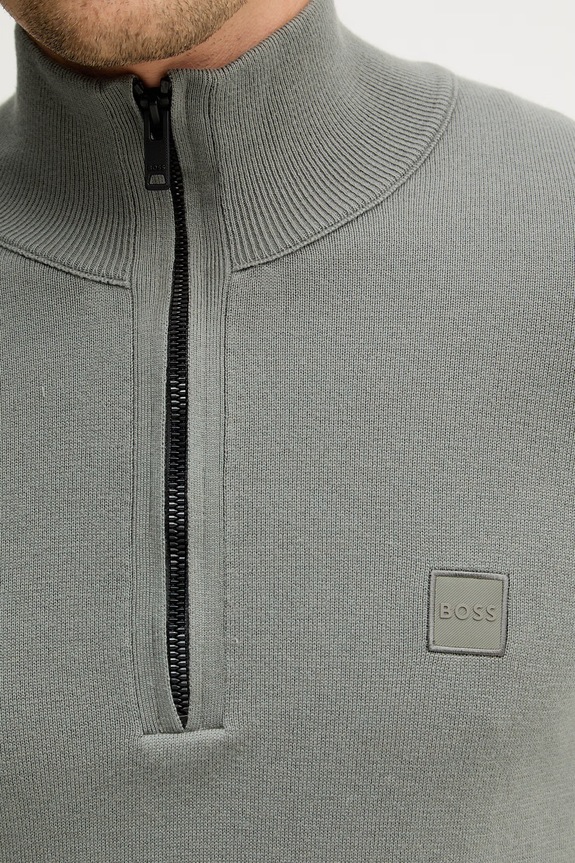 BOSS Orange sweter z domieszką wełny Kanobix_S 50527585 szary