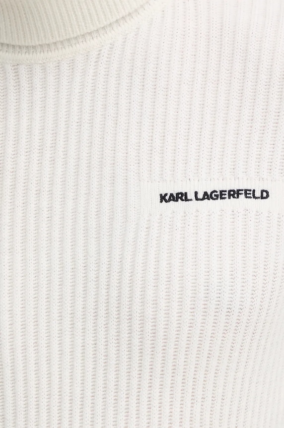 Karl Lagerfeld sweter wełniany 544305.655039 beżowy