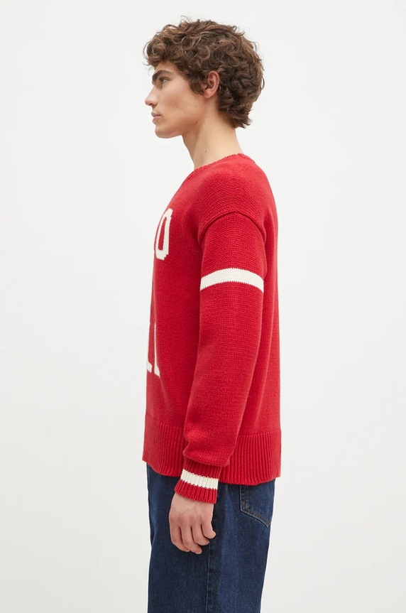 Bavlnený sveter Polo Ralph Lauren 710949298 červená AW24