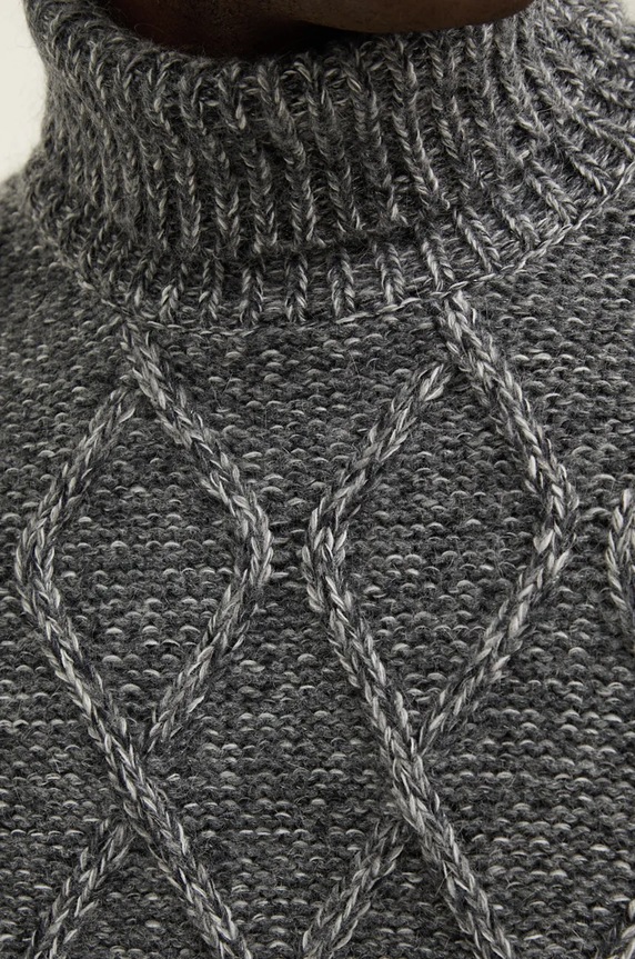BOSS sweter 50527635 szary