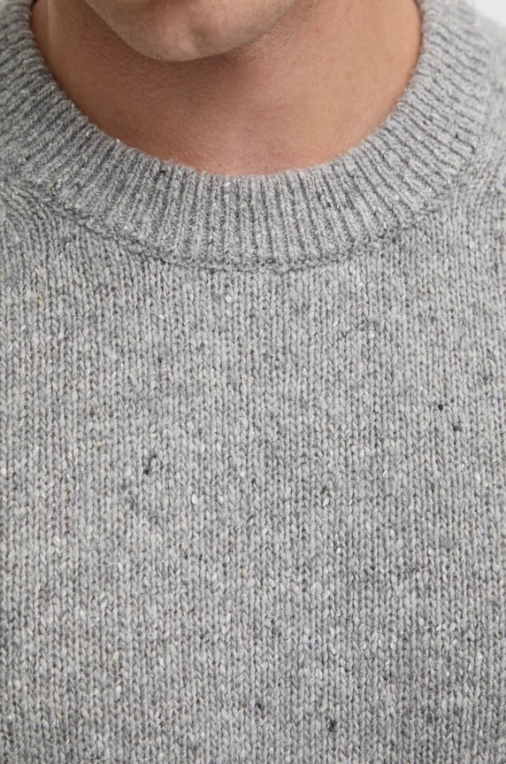 Michael Kors sweter wełniany CF460D2322 szary