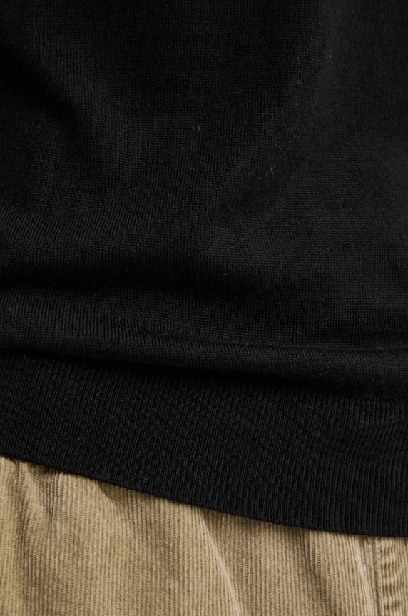 Odzież Sisley sweter wełniany 11BAS100Y czarny