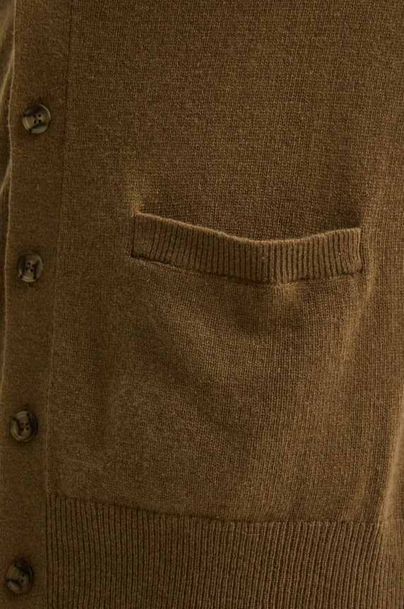 Μάλλινη ζακέτα Levi's A8621 καφέ