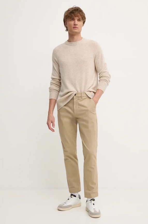 Vlnený sveter Calvin Klein K10K113388 béžová AW24
