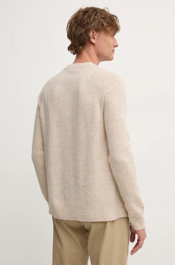 Oblečenie Vlnený sveter Calvin Klein K10K113388 béžová