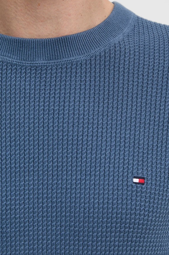 Tommy Hilfiger sweter bawełniany MW0MW36525 niebieski