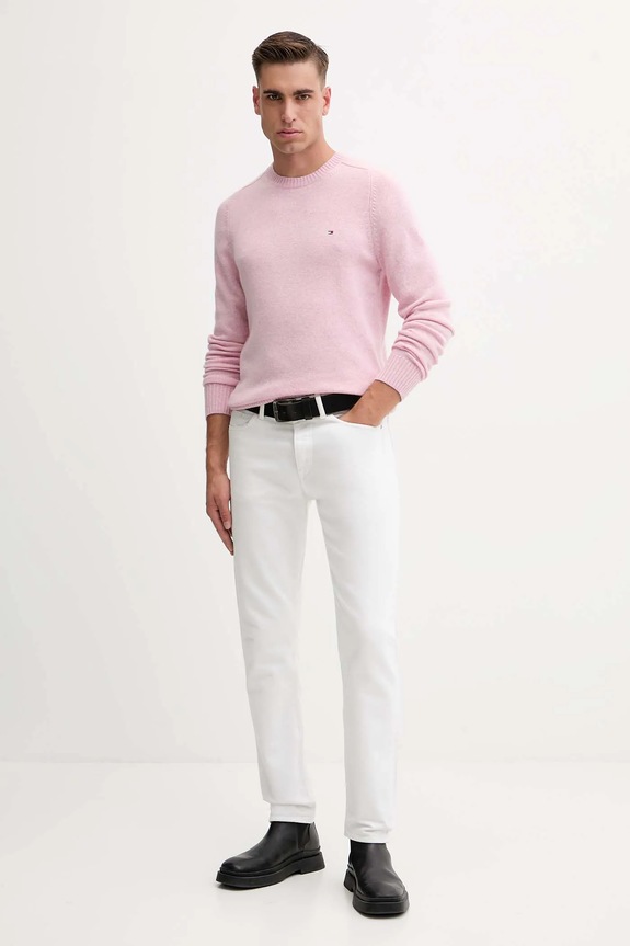 Tommy Hilfiger sweter MW0MW36535 różowy AW25