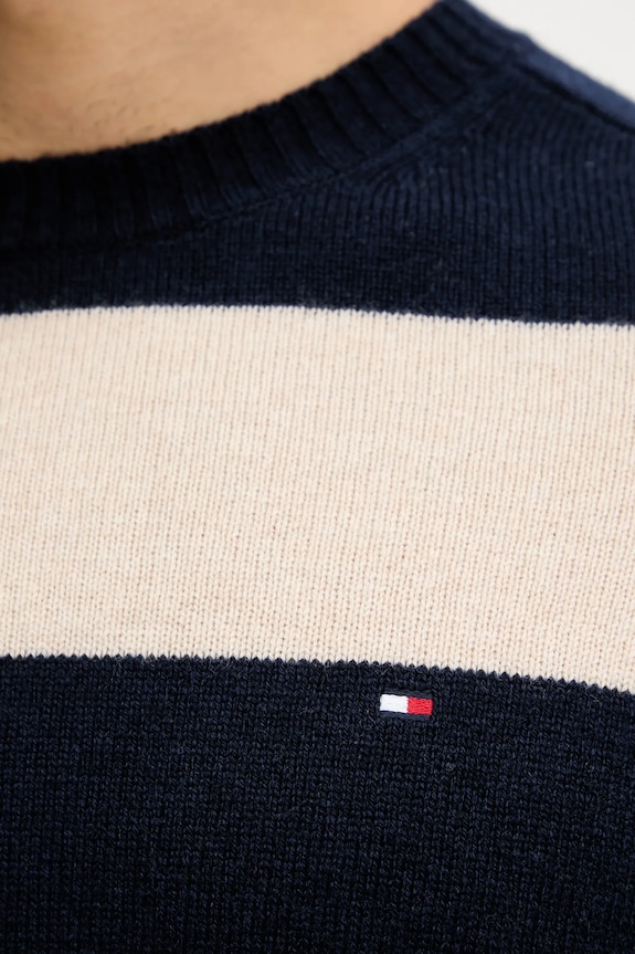 Tommy Hilfiger sweter MW0MW36535 granatowy
