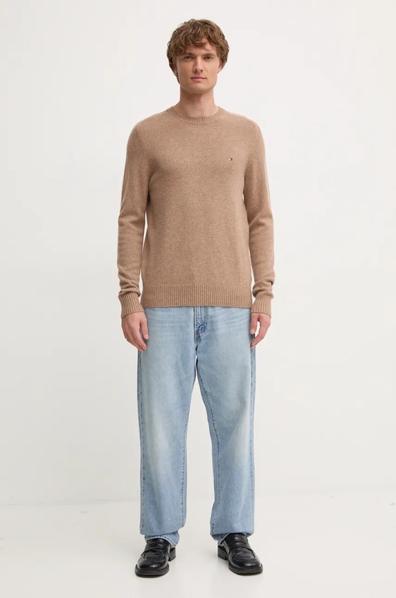 Pulover Tommy Hilfiger MW0MW36535 bež AW25