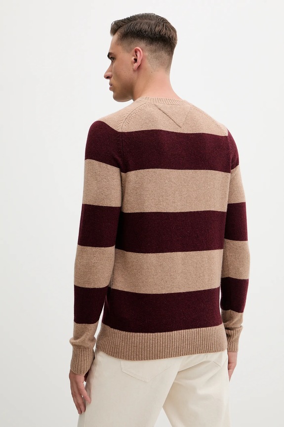 Odzież Tommy Hilfiger sweter MW0MW36535 brązowy