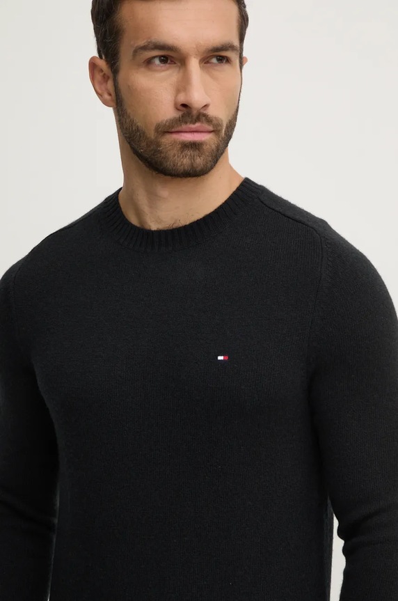 Пуловер Tommy Hilfiger черен MW0MW36535