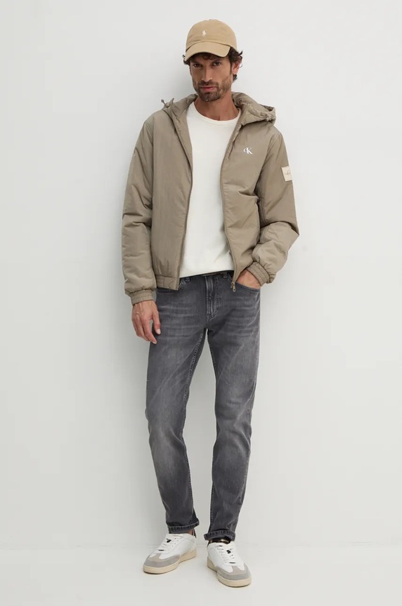 Tommy Hilfiger sweter bawełniany MW0MW14748 beżowy AA00