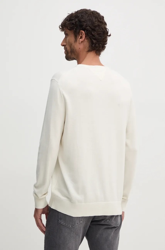 Odzież Tommy Hilfiger sweter bawełniany MW0MW14748 beżowy