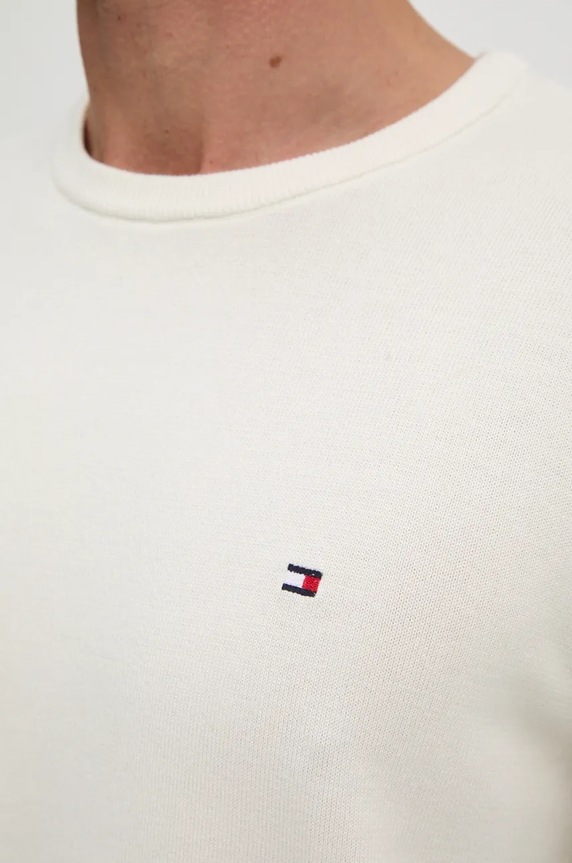 Tommy Hilfiger sweter bawełniany MW0MW14748 beżowy