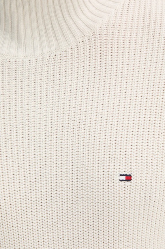 Bavlněný svetr Tommy Hilfiger MW0MW37328 béžová
