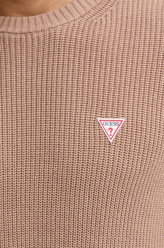 Bavlnený sveter Guess Jeans M4BR30.Z3HM1 béžová