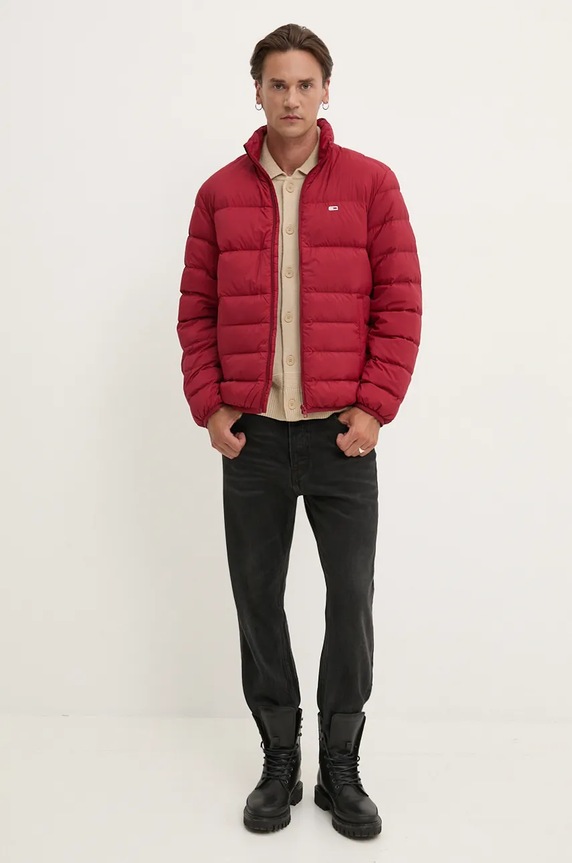 Kardigán s prímesou vlny Tommy Jeans DM0DM19422 béžová