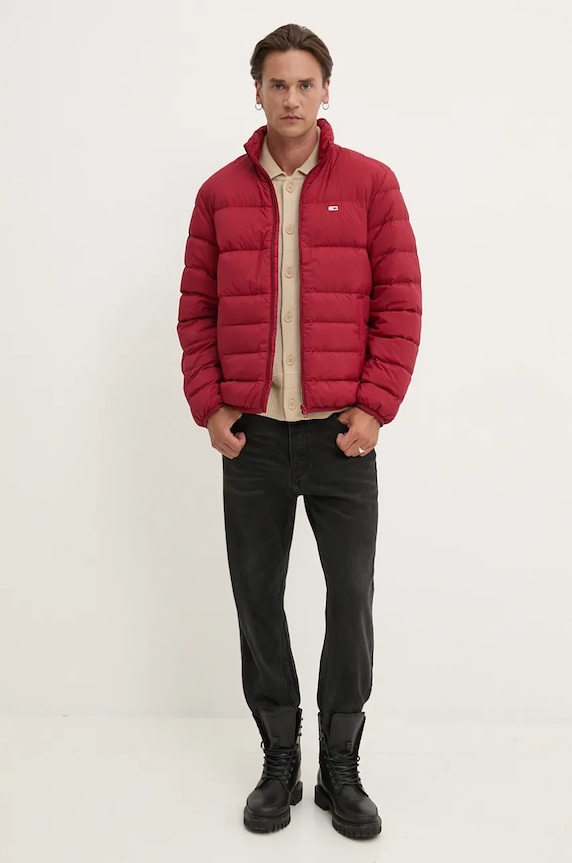 Kardigán s prímesou vlny Tommy Jeans DM0DM19422 béžová
