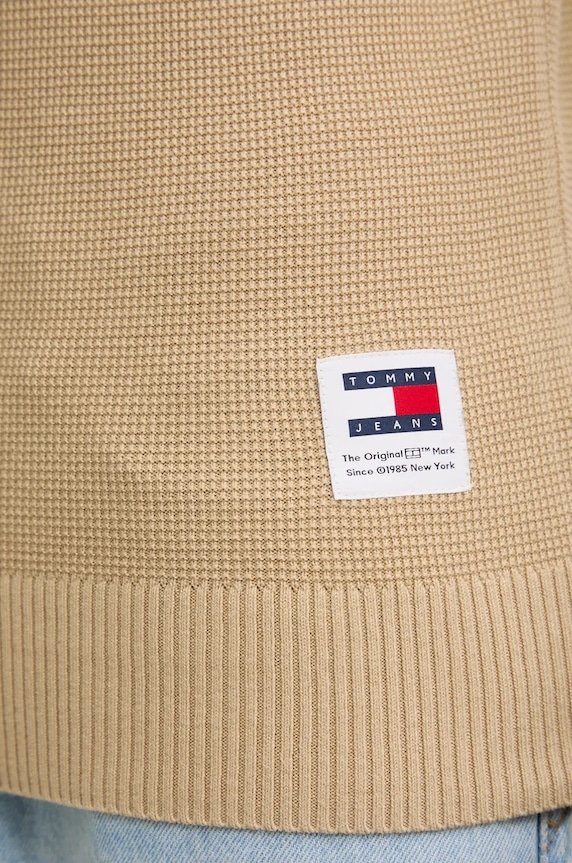 Tommy Jeans pulóver DM0DM19438 barna