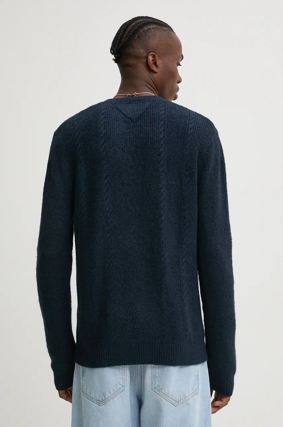 Odzież Tommy Jeans sweter DM0DM19440 granatowy