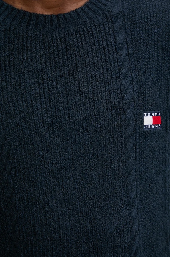 Tommy Jeans sweter DM0DM19440 granatowy