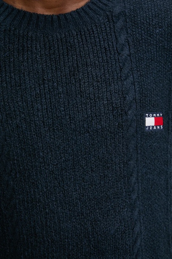 Tommy Jeans sweter DM0DM19440 granatowy