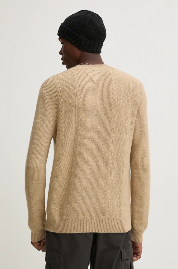 Odzież Tommy Jeans sweter DM0DM19440 brązowy