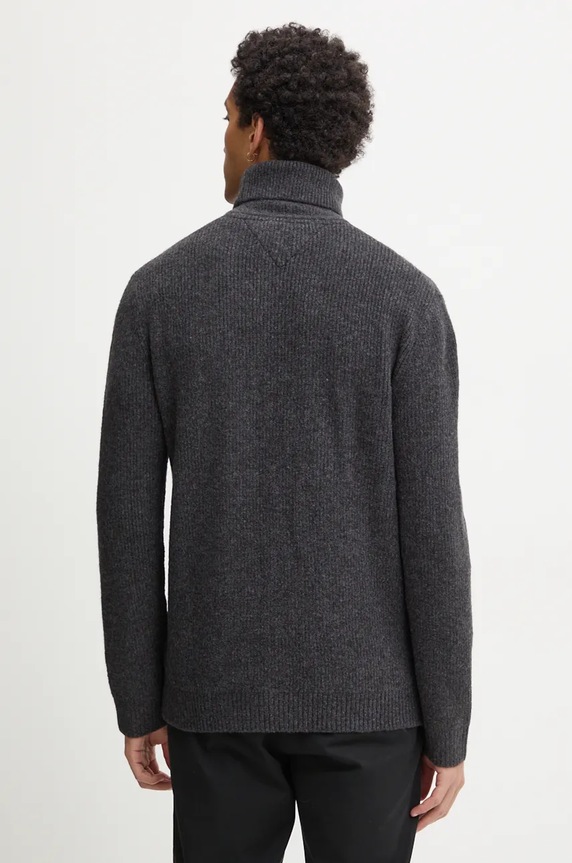 Odzież Tommy Jeans sweter z domieszką wełny DM0DM20602 szary