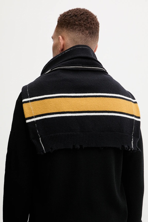 Doplnky Vlnený šál AMBUSH Knit Sweater Scarf BMMA002F24KNI0011010 tmavomodrá
