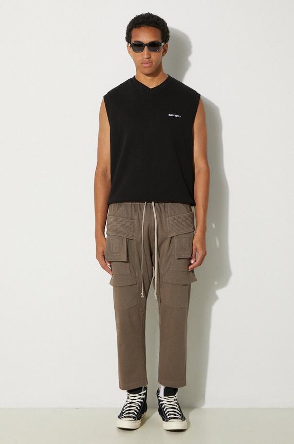 Carhartt WIP cotton gilet Script I033907.0D2XX black AA00