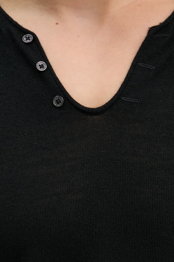 Vlnený sveter ZADIG&VOLTAIRE KMSW00683 čierna
