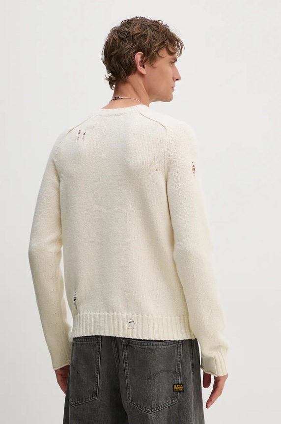 Odzież ZADIG&VOLTAIRE sweter wełniany KMSW00698 beżowy