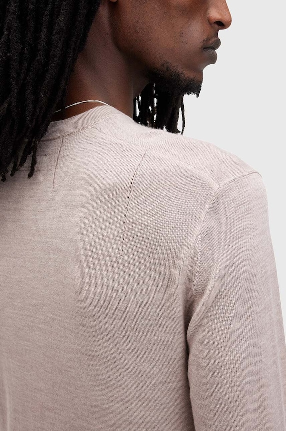 Odzież AllSaints sweter wełniany MODE M002KZ beżowy