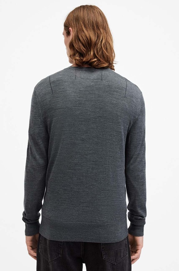 Odzież AllSaints sweter wełniany MODE M002KZ granatowy