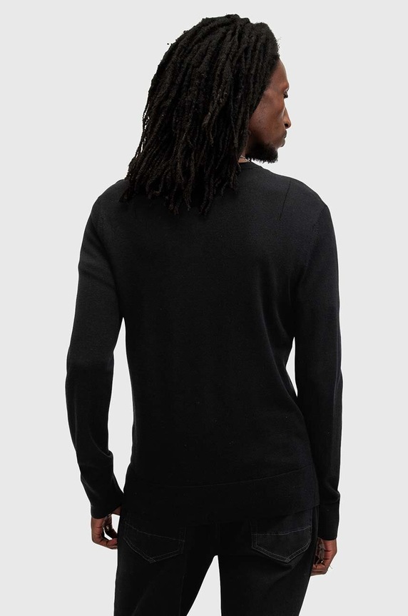 Odzież AllSaints sweter wełniany MODE M002KZ czarny