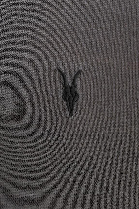 Vuneni pulover AllSaints MODE MERINO M085KB siva