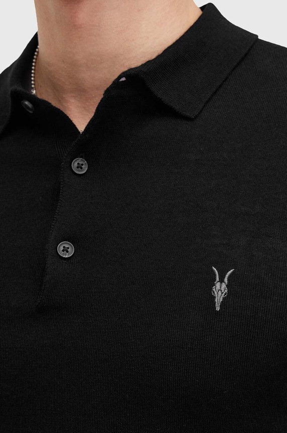 Ρούχα Μάλλινο πουλόβερ AllSaints MODE MERINO M085KB μαύρο