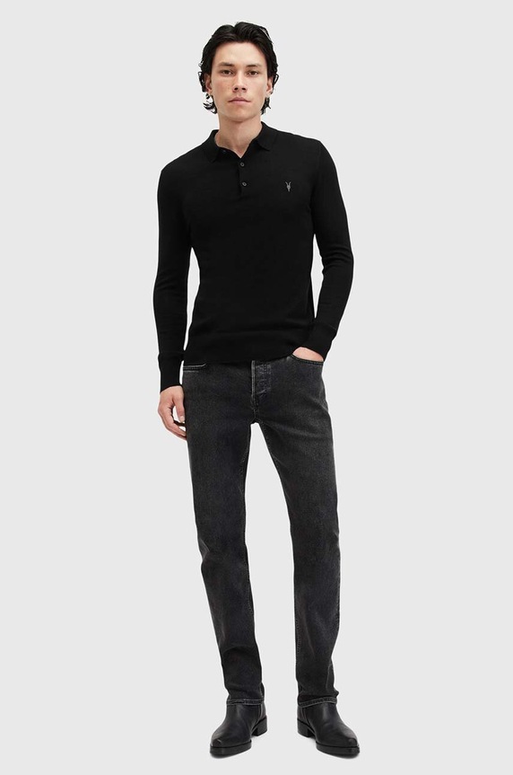 Μάλλινο πουλόβερ AllSaints MODE MERINO M085KB