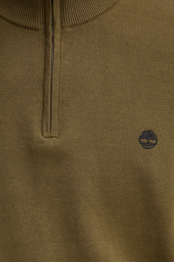 Bavlněný svetr Timberland TB0A2BMX3021 zelená
