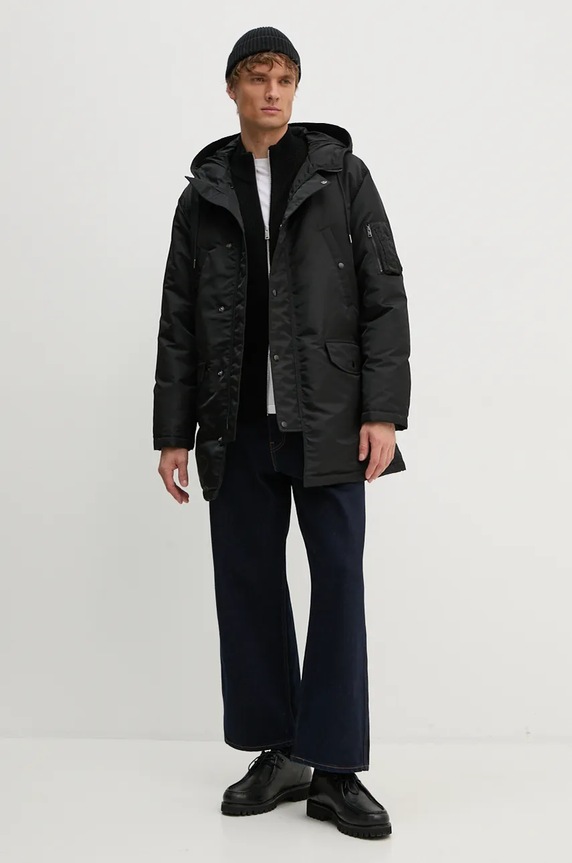 Theory kardigan wełniany O0981702 czarny AW24