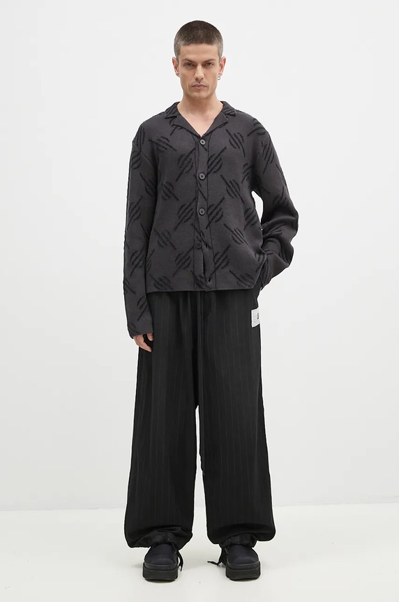 Daily Paper cardigan Kirabo Monogram Knit Cardigan 2421031 nero
