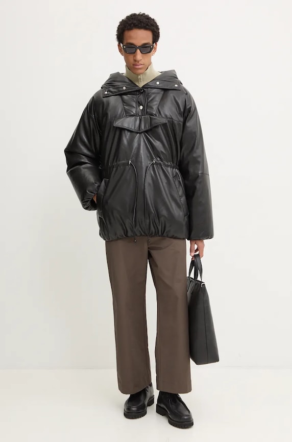 Nanushka gyapjú kardigán POVAL NM24PFSW00472 bézs AW24