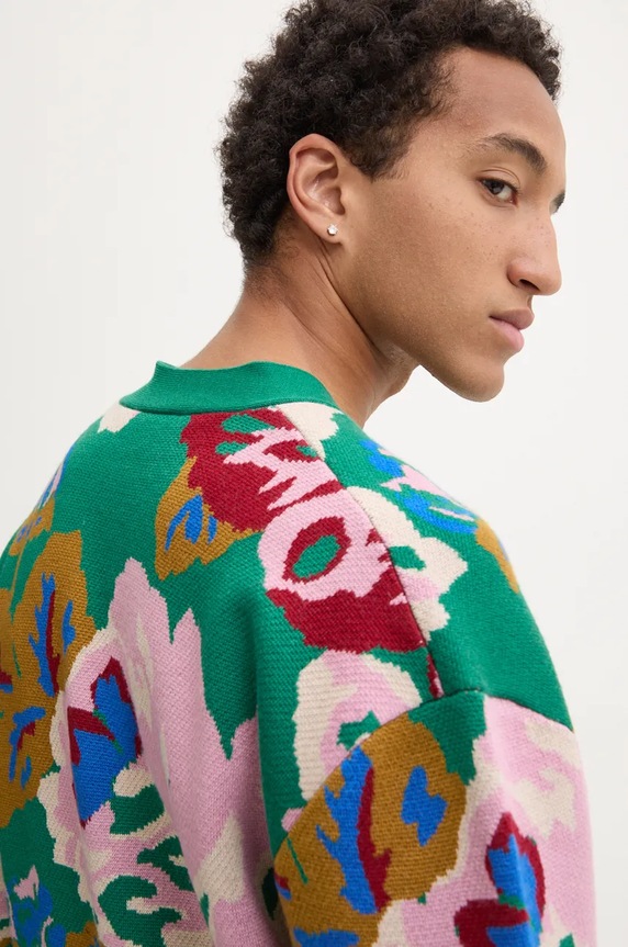 Drôle de Monsieur woolen cardigan Le Cardigan Peony E.CA124.WO007.GN