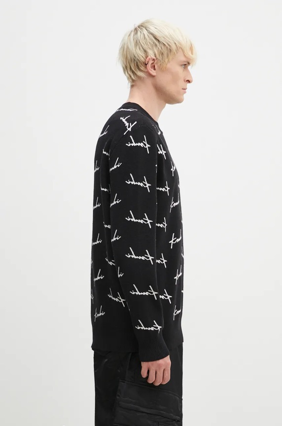 Sveter KSUBI Skript Knit čierna MFA24KW003