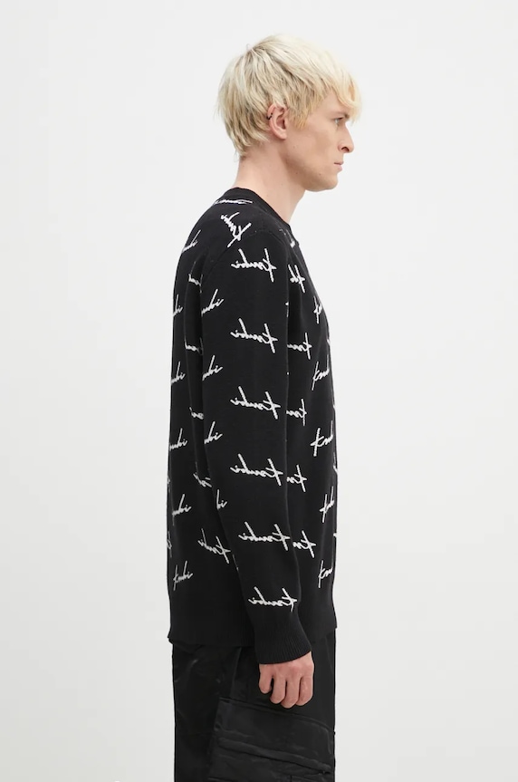 Sveter KSUBI Skript Knit čierna MFA24KW003