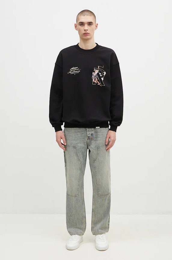 Represent felpa in cotone Hermes Sweater MLM4597.001 nero