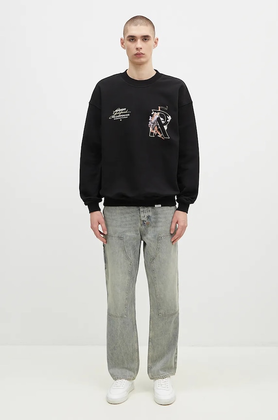 Represent felpa in cotone Hermes Sweater MLM4597.001 nero