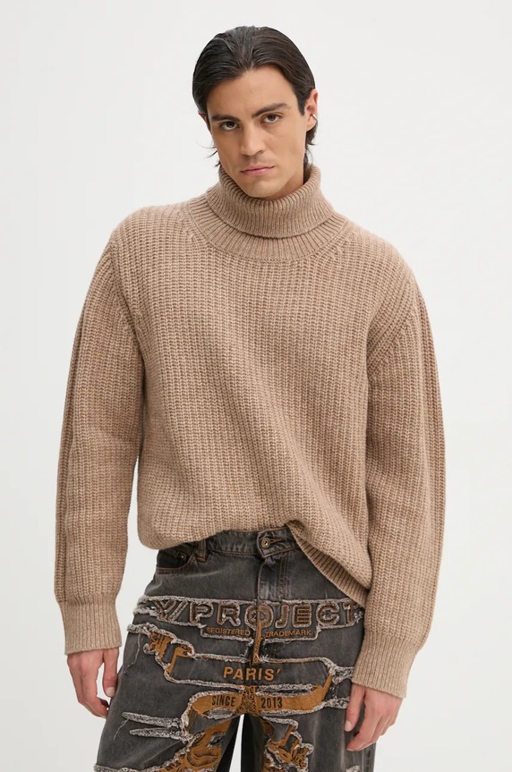 Won Hundred sweter wełniany beżowy 3446.11091
