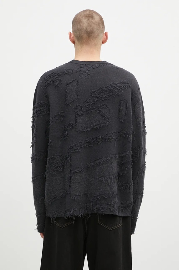 Одяг Вовняний светр A-COLD-WALL* Frontage Knit Crewneck ACWMK169 чорний